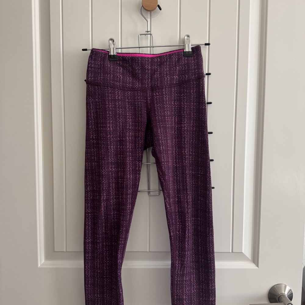 Lululemon Athletica Purple Textured Leggings